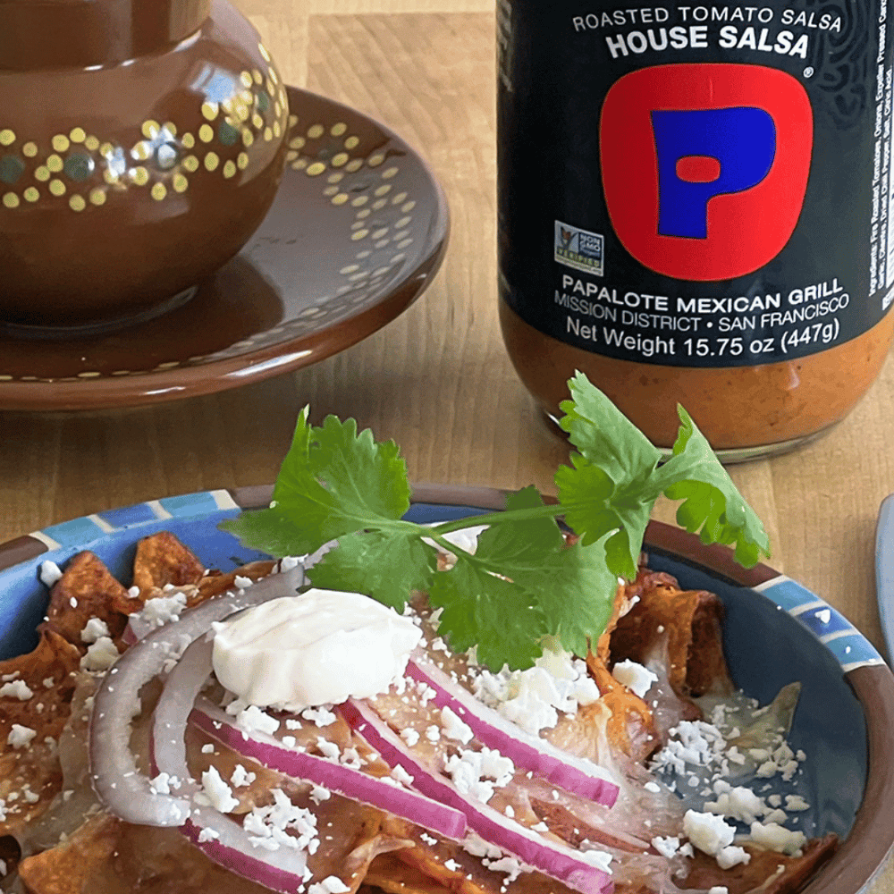PAPALOTE CHICKEN CHILAQUILES