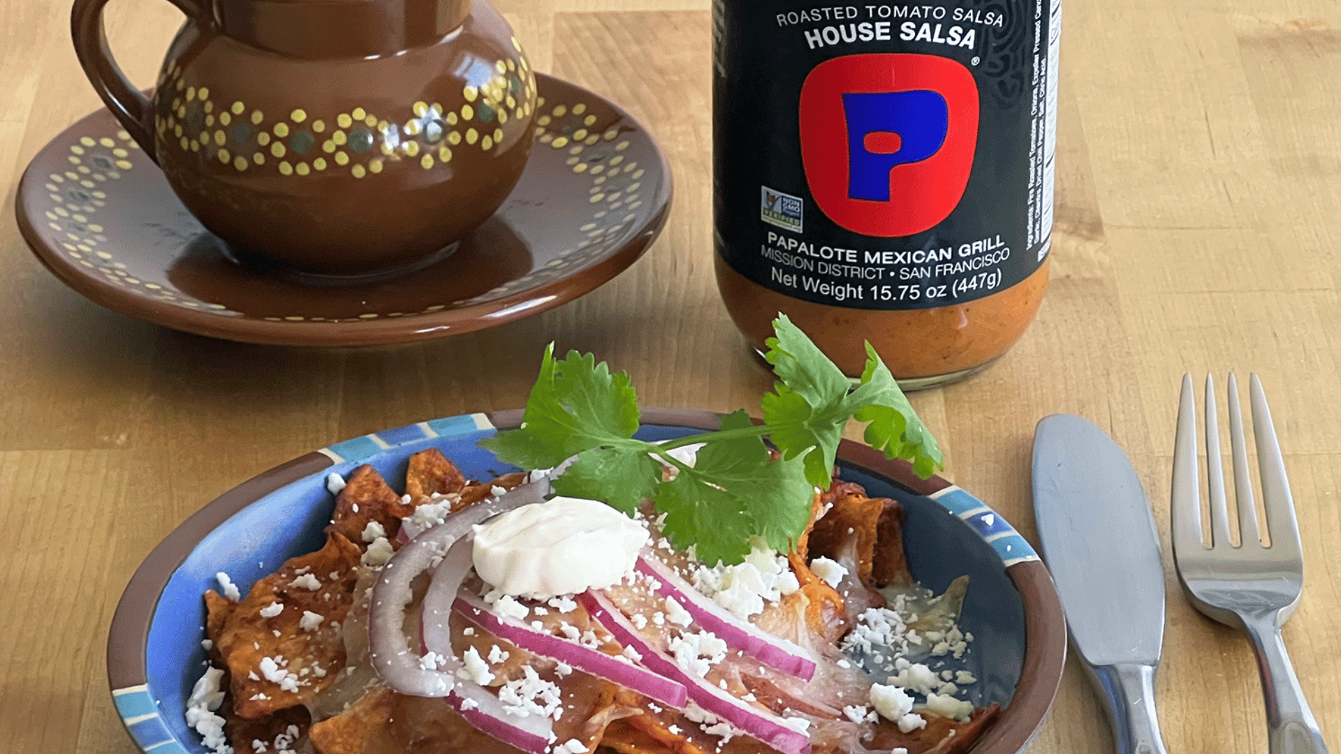 PAPALOTE CHICKEN CHILAQUILES – Papalote Salsa