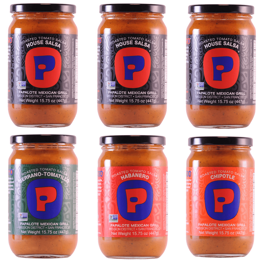 PAPALOTE SALSA SAMPLER 6 PACK